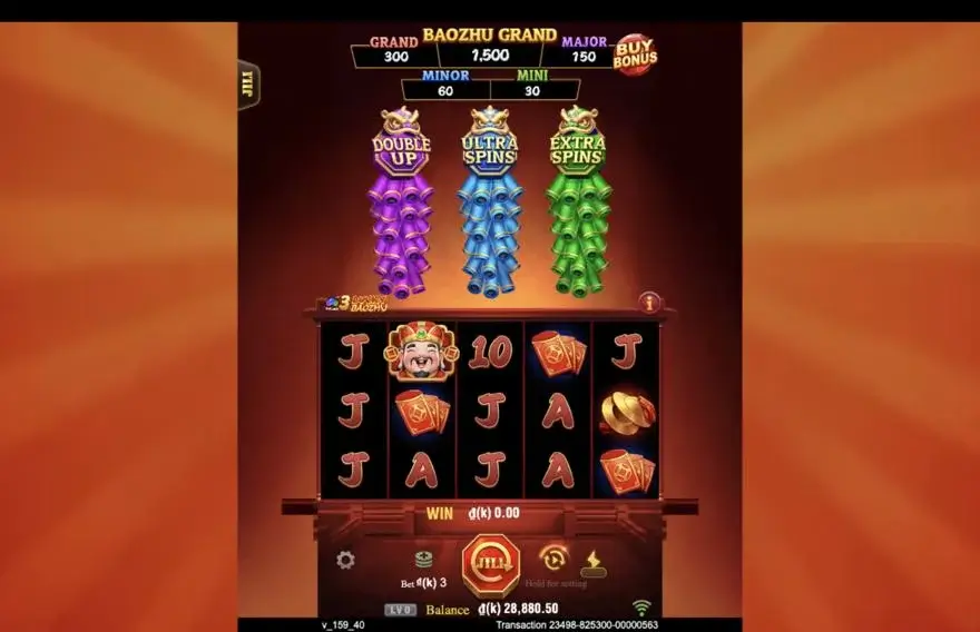 Ảnh bảng biểu tượng & tính năng game 3 Lucky Baozhu (slot JILI) chơi tại LC79
