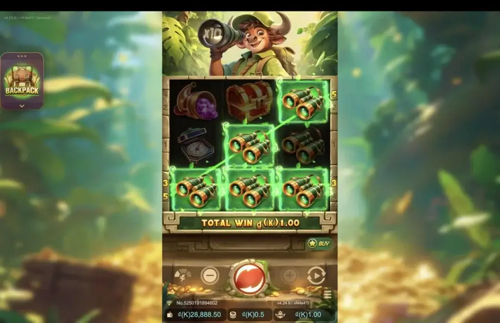 Ảnh giao diện chính game Bull Treasure (slot JDB) chơi tại LC79