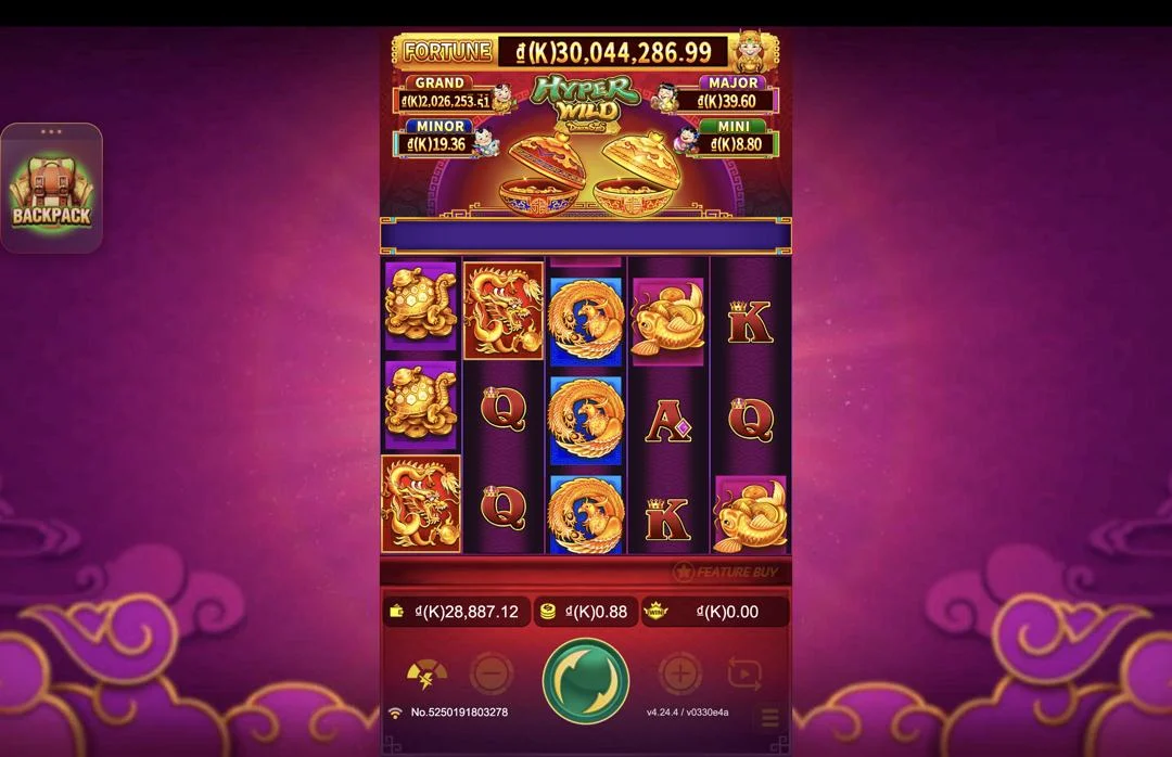 Ảnh giao diện chính game cách chơi dragon soar - hyper wild lc79 (slot) chơi tại LC79