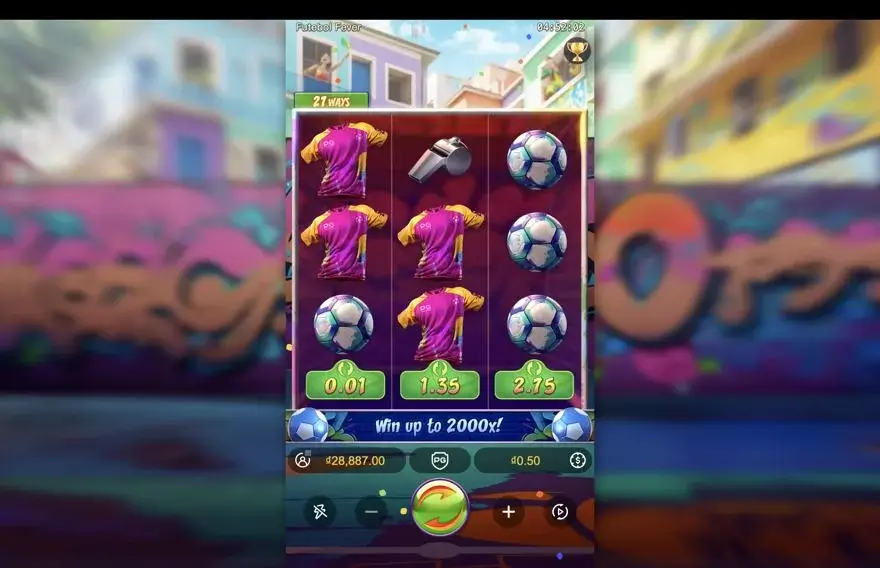 Ảnh màn hình gameplay game Futebol Fever (slot PG) chơi tại LC79