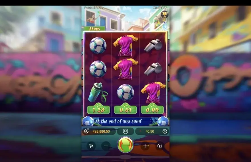 Ảnh bảng biểu tượng & tính năng game Futebol Fever (slot PG) chơi tại LC79