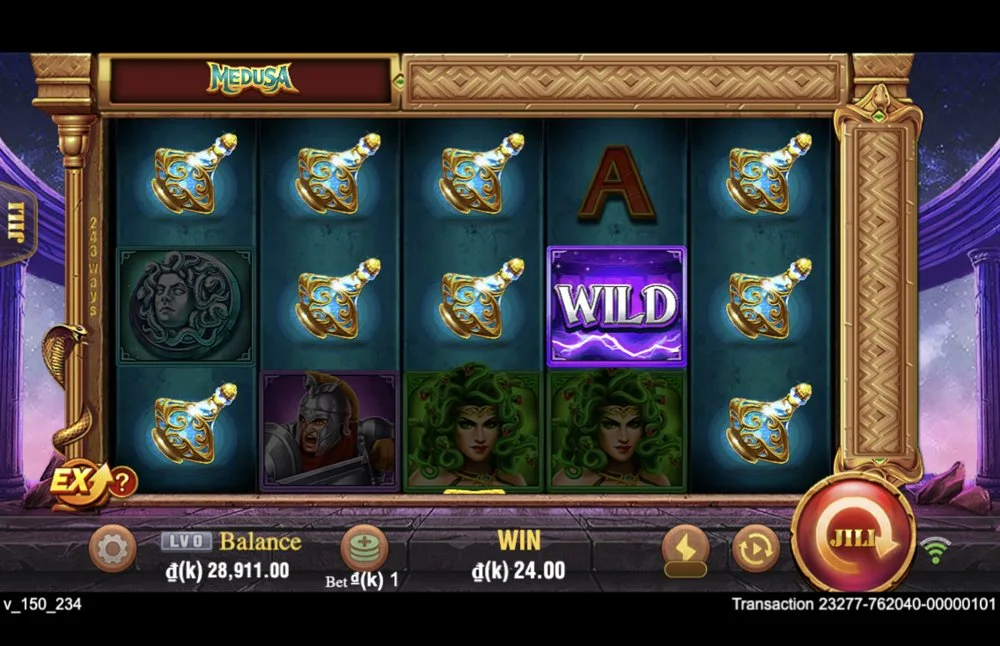 Ảnh bảng biểu tượng & tính năng game Medusa (slot JILI) chơi tại LC79