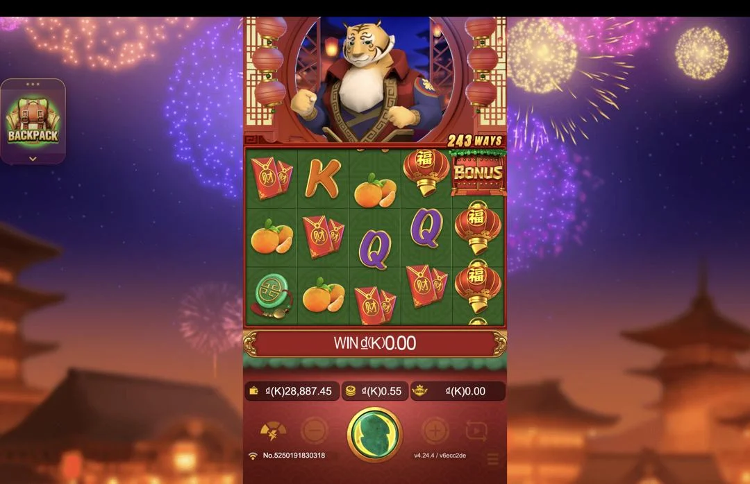 Ảnh giao diện chính game Prosperity Tiger (slot JDB) chơi tại LC79