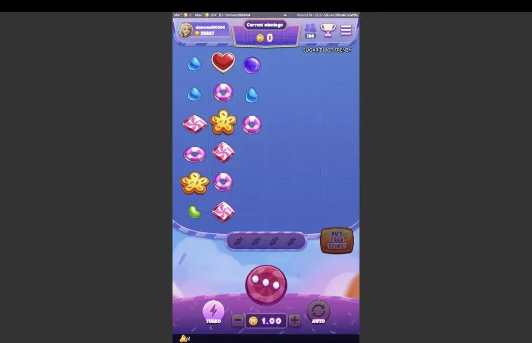 Ảnh giao diện chính game Sugar Blast (Kingmidas #) (slot) chơi tại LC79