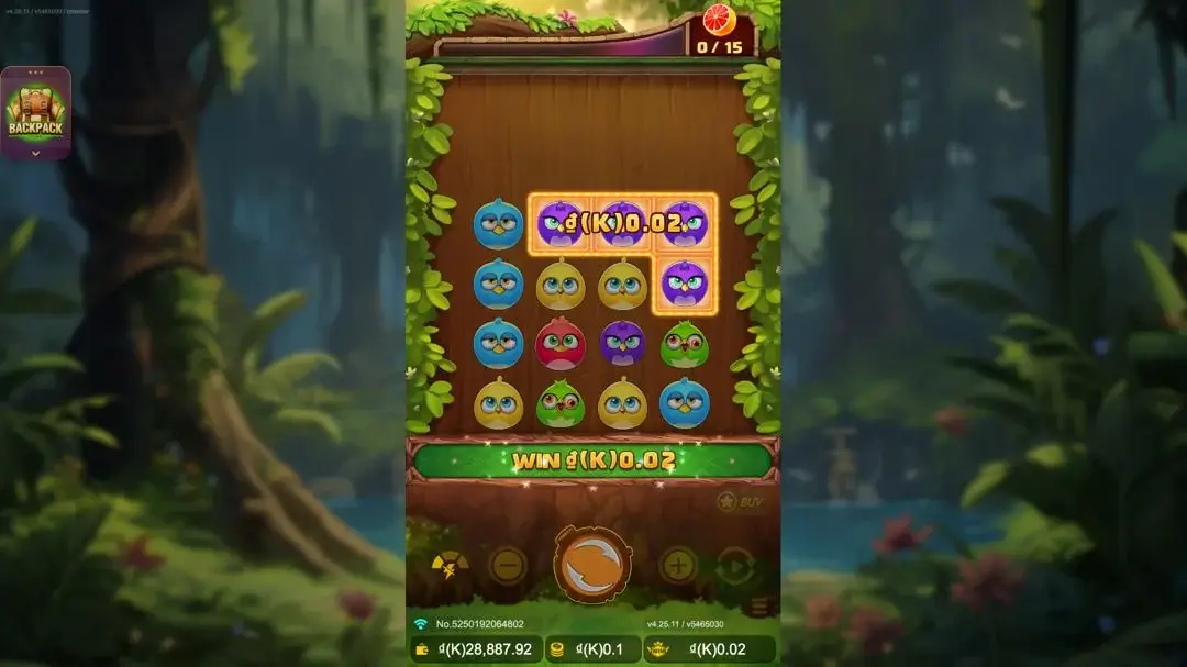 Ảnh giao diện chính game Birds Party (slot JDB) chơi tại LC79