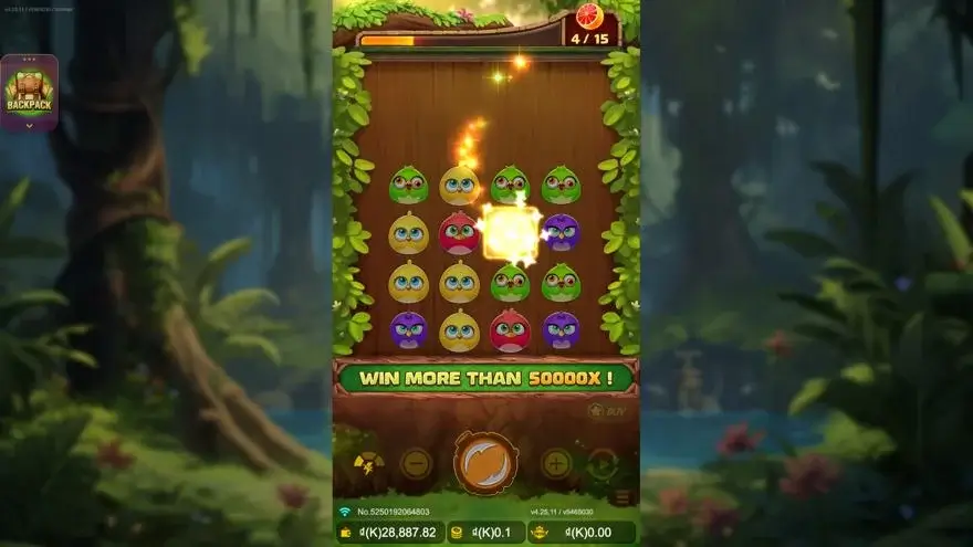 Ảnh màn hình gameplay game Birds Party (slot JDB) chơi tại LC79