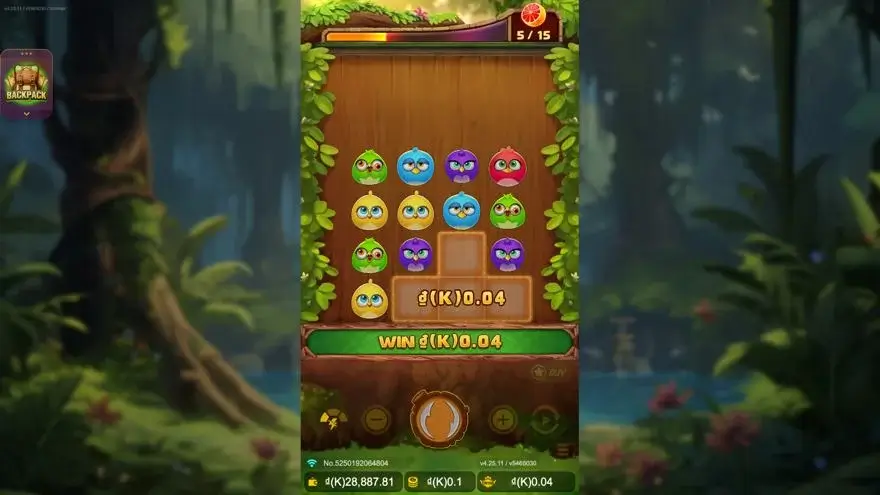 Ảnh bảng biểu tượng & tính năng game Birds Party (slot JDB) chơi tại LC79