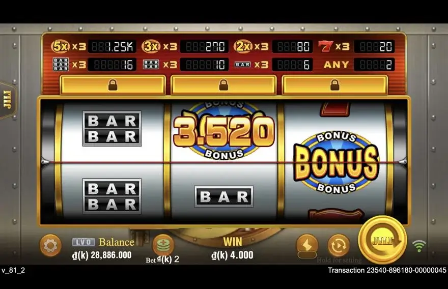 Ảnh bảng biểu tượng & tính năng game cách chơi golden bank lc79 (slot) chơi tại LC79