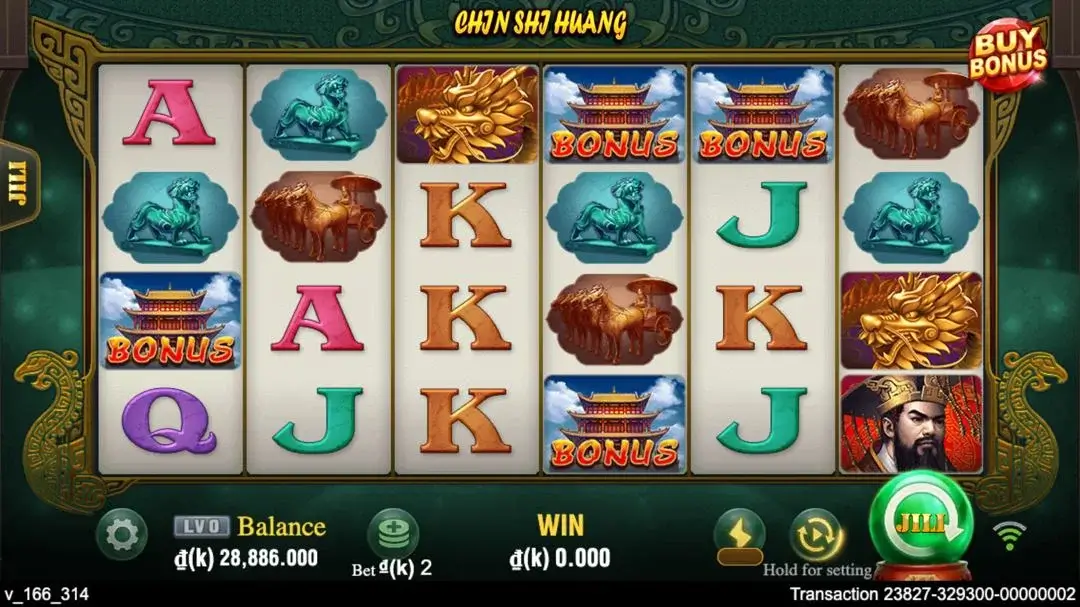 Ảnh giao diện chính game Chin Shi Huang (slot JILI) chơi tại LC79