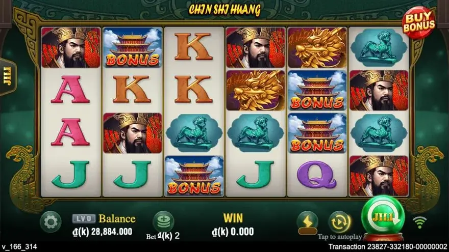 Ảnh màn hình gameplay game Chin Shi Huang (slot JILI) chơi tại LC79