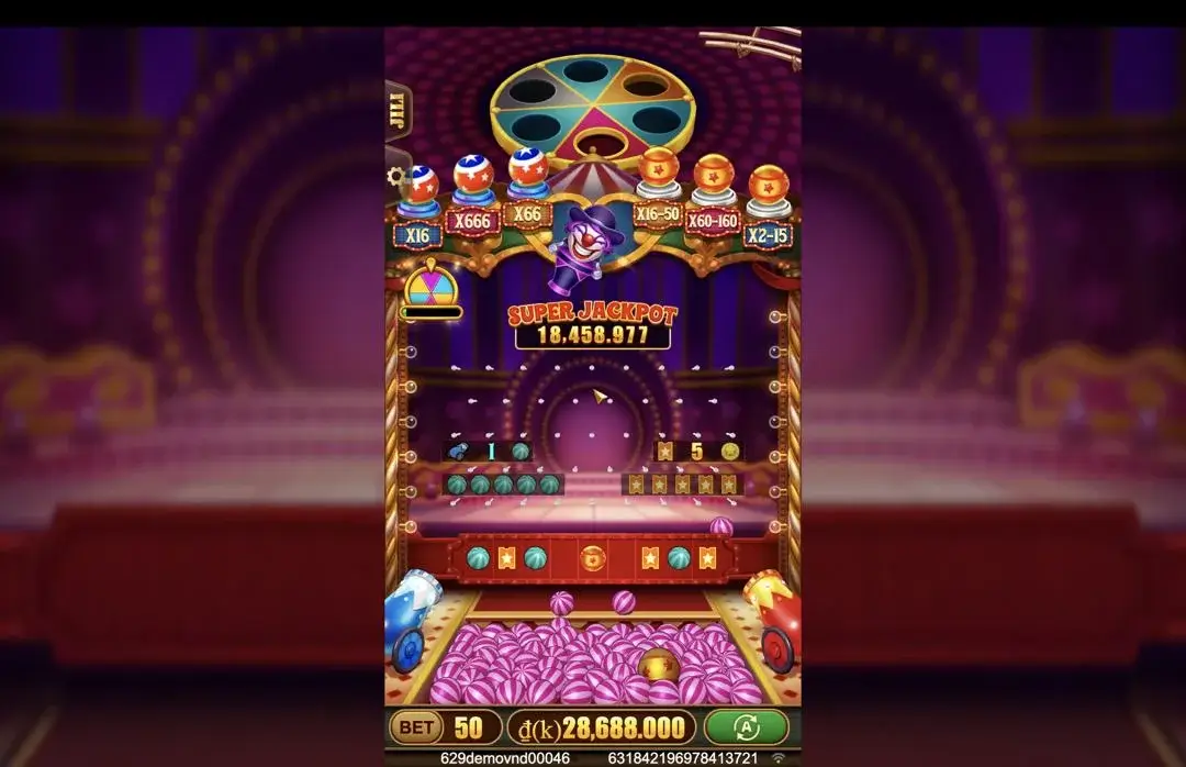 Ảnh giao diện chính game Crazy Pusher (slot JILI) chơi tại LC79
