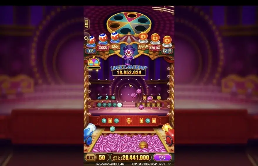 Ảnh màn hình gameplay game Crazy Pusher (slot JILI) chơi tại LC79