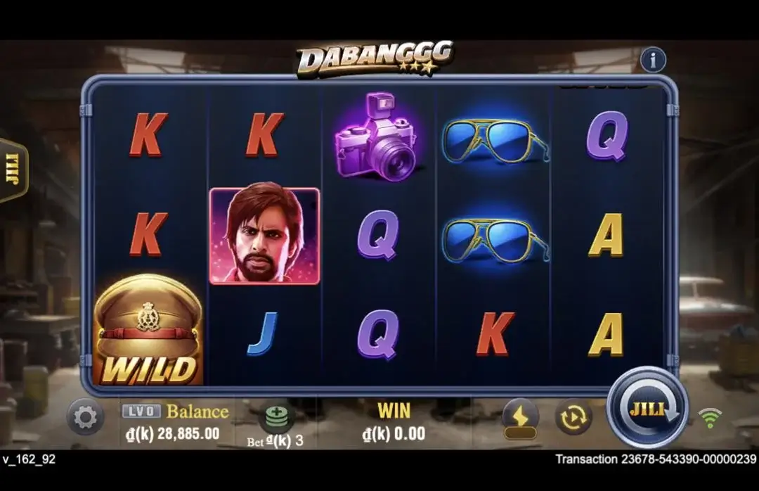 Ảnh giao diện chính game Dabanggg (slot JILI) chơi tại LC79