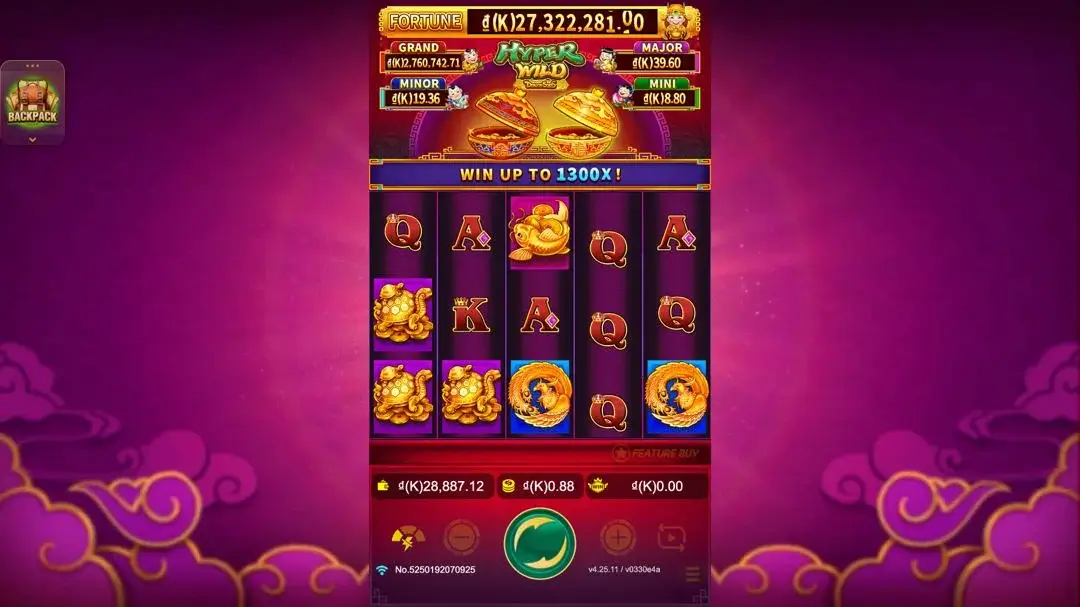 Ảnh giao diện chính game Dragon Soar - Hyper Wild (slot JDB) chơi tại LC79