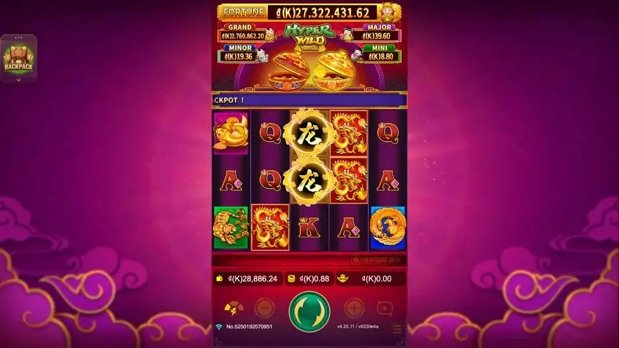 Ảnh màn hình gameplay game Dragon Soar - Hyper Wild (slot JDB) chơi tại LC79