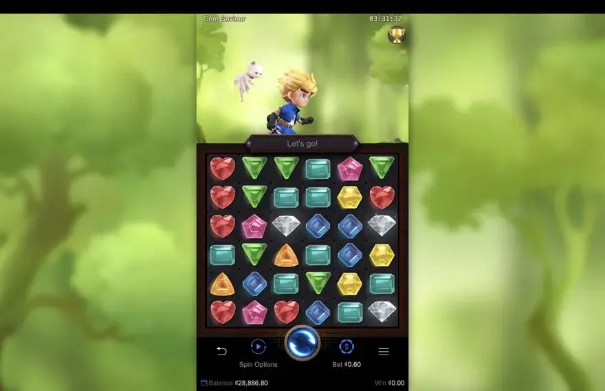 Ảnh màn hình gameplay game Gem Saviour (slot PG) chơi tại LC79