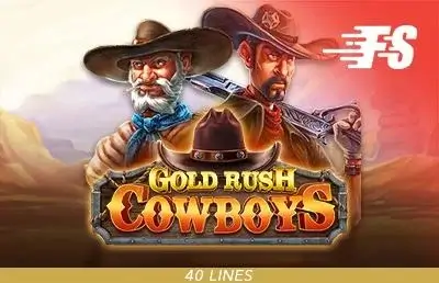 Ảnh giao diện chính game Gold Rush Cowboy (slot FASTSPIN) chơi tại LC79