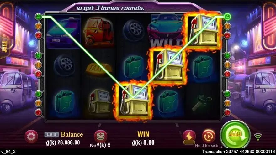 Ảnh màn hình gameplay game Happy Taxi (slot JILI) chơi tại LC79