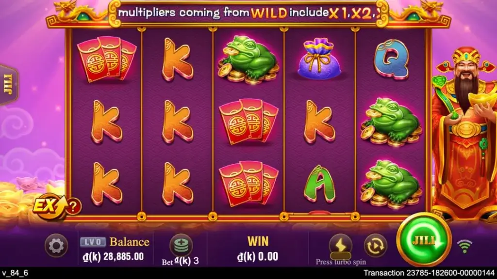 Ảnh giao diện chính game JILI CAISHEN (slot JILI) chơi tại LC79