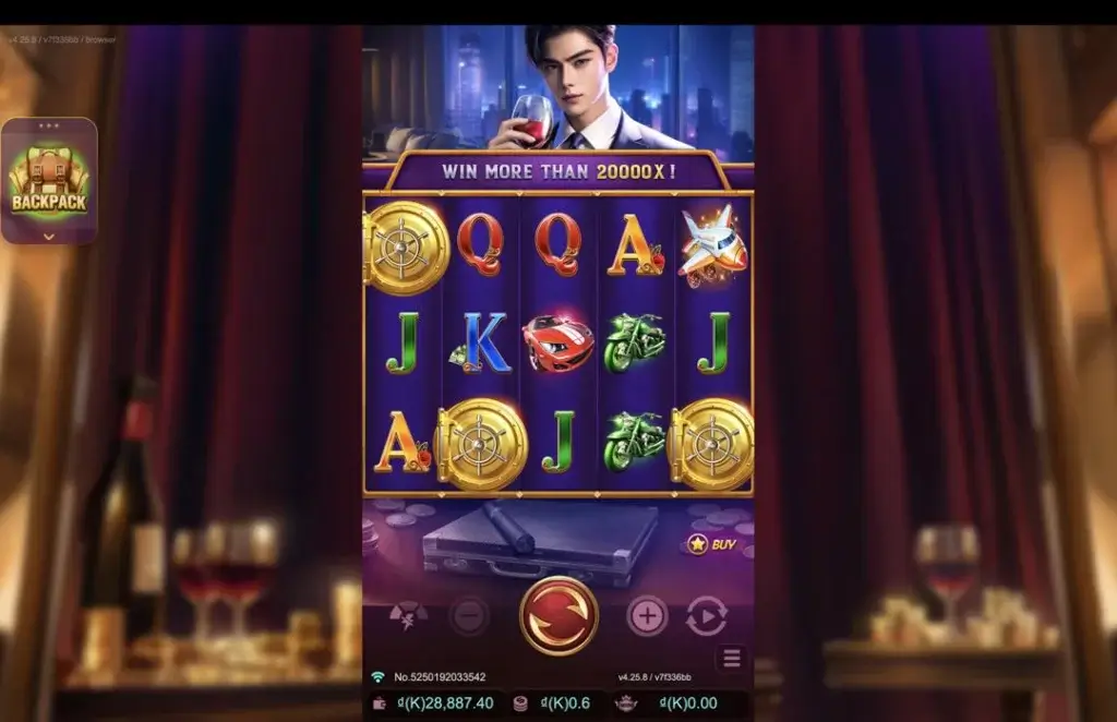 Ảnh giao diện chính game Moneybags Man 2 (slot JDB) chơi tại LC79
