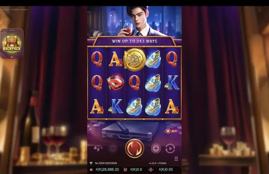 Ảnh bảng biểu tượng & tính năng game Moneybags Man 2 (slot JDB) chơi tại LC79