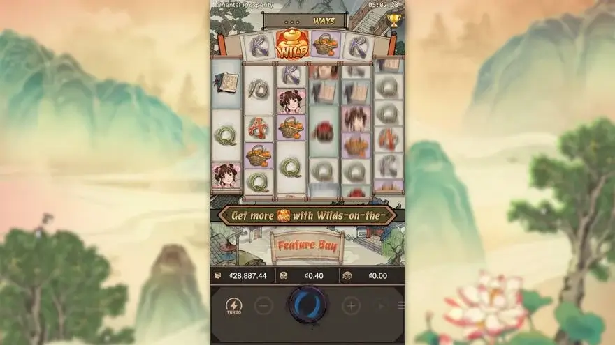 Ảnh màn hình gameplay game Oriental Prosperity (slot PG) chơi tại LC79