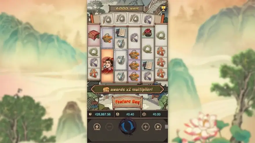 Ảnh bảng biểu tượng & tính năng game Oriental Prosperity (slot PG) chơi tại LC79