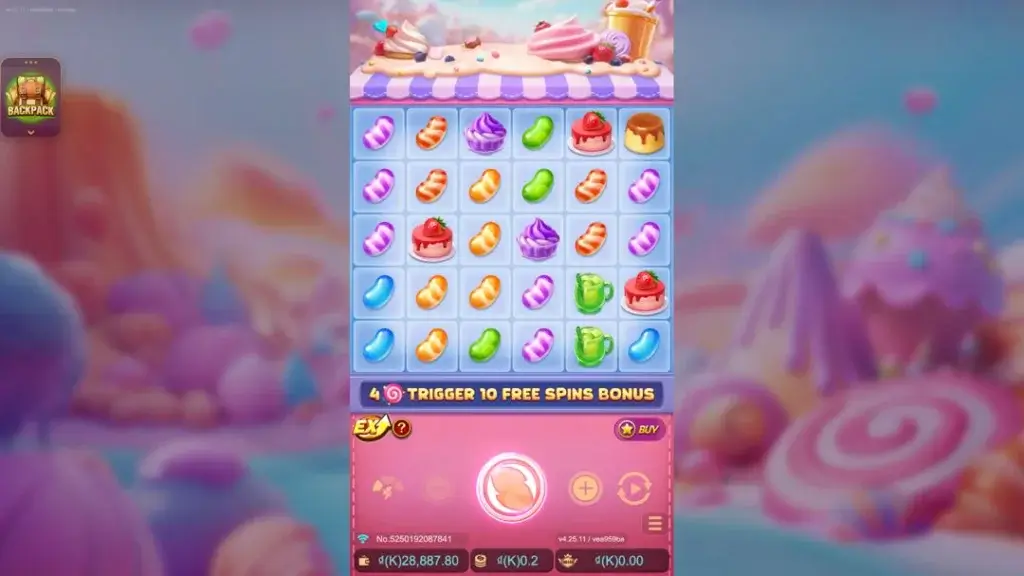 Ảnh giao diện chính game Pop Pop Candy 1000 (slot JDB) chơi tại LC79