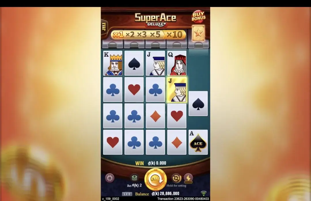 Ảnh giao diện chính game Super Ace Deluxe (slot JILI) chơi tại LC79