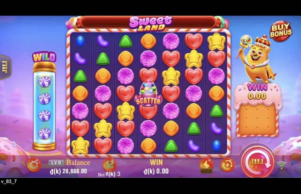 Ảnh giao diện chính game Sweet Land (slot JILI) chơi tại LC79