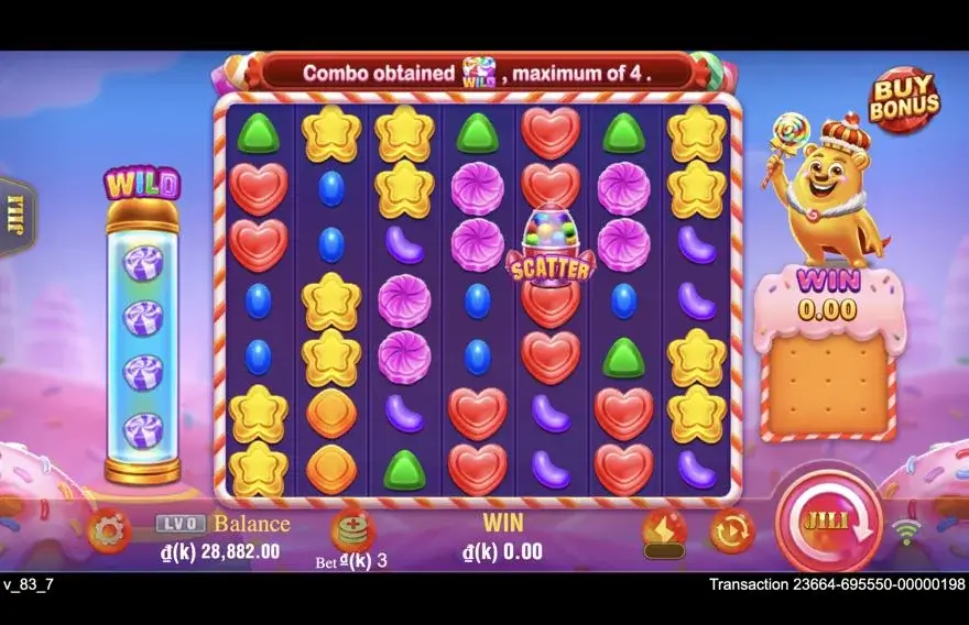 Ảnh bảng biểu tượng & tính năng game Sweet Land (slot JILI) chơi tại LC79