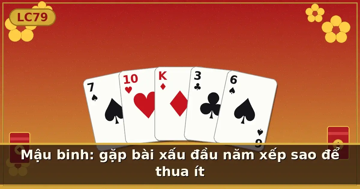 Mậu binh: gặp bài xấu đầu năm xếp sao để thua ít — LC79