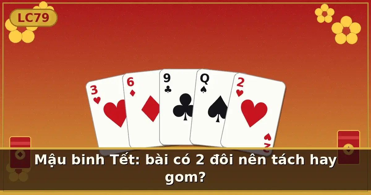 Mậu binh Tết: bài có 2 đôi nên tách hay gom? — LC79