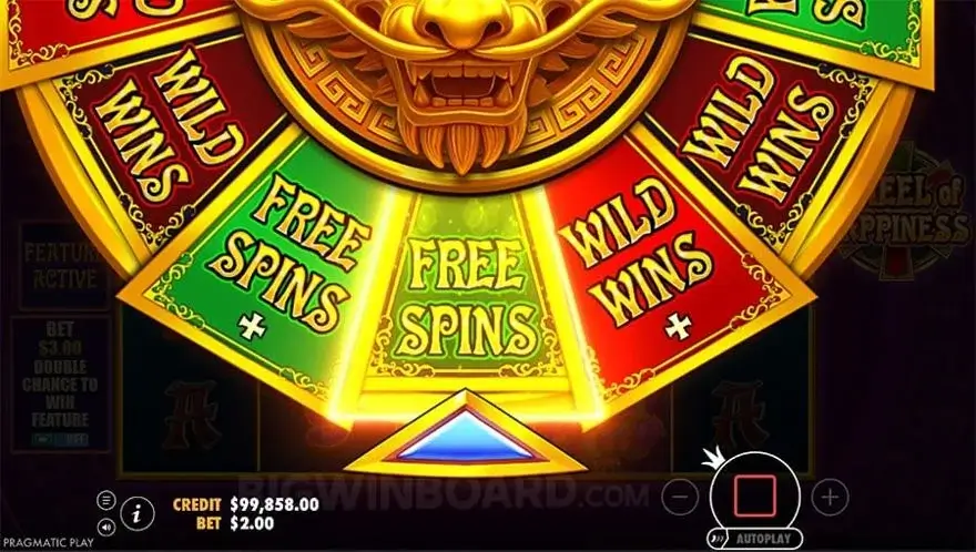 Ảnh màn hình gameplay game Wheel of Happiness (slot PP) chơi tại LC79