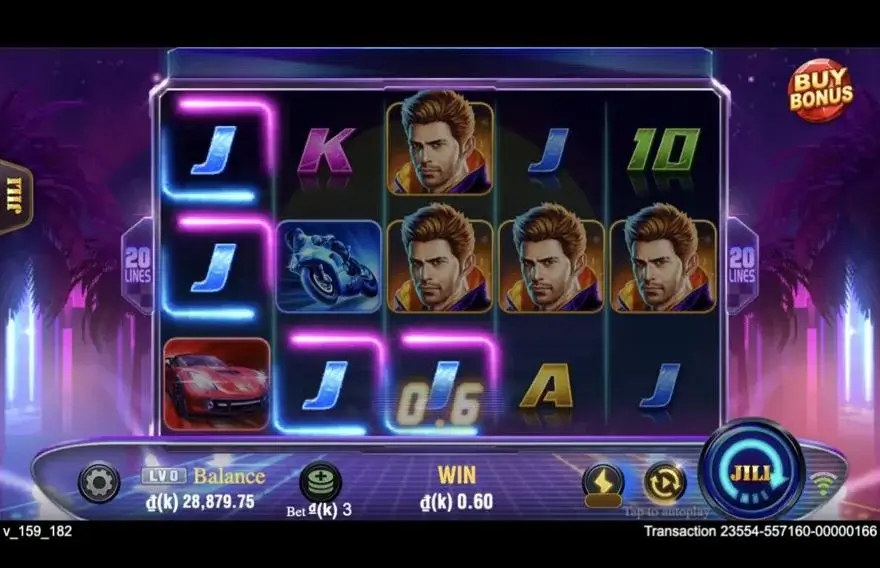 Ảnh bảng biểu tượng & tính năng game cách chơi wild racer lc79 (slot) chơi tại LC79