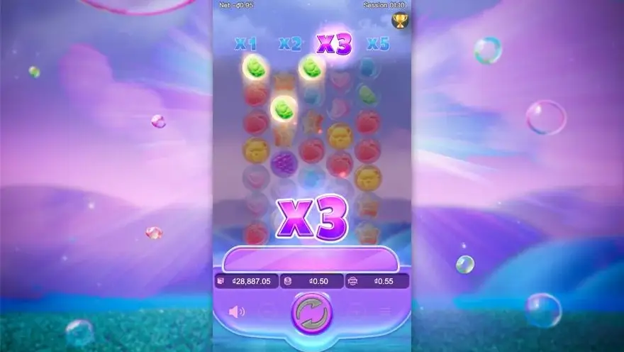 Ảnh màn hình gameplay game Fruity Candy (slot PG) chơi tại LC79