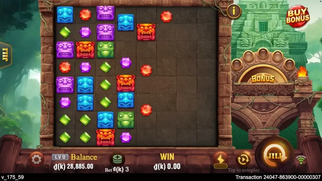 Ảnh giao diện chính game Treasure Quest (slot JILI) chơi tại LC79