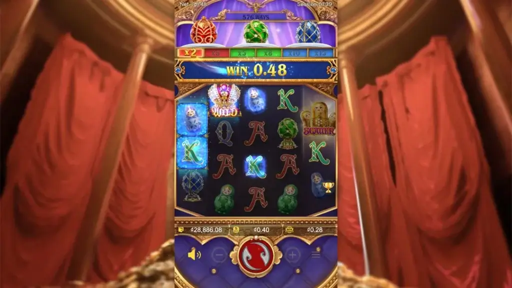 Ảnh giao diện chính game Tsar Treasures (slot PG) chơi tại LC79