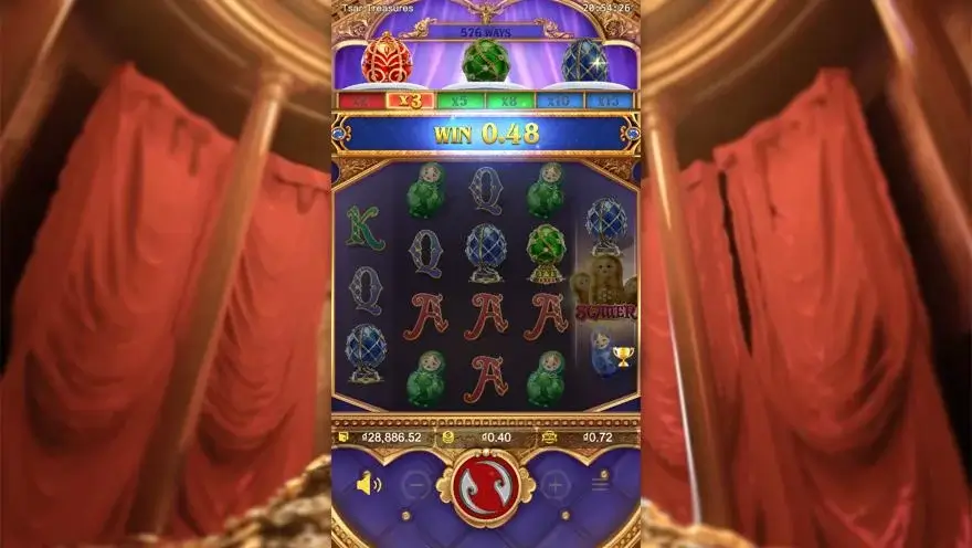 Ảnh màn hình gameplay game Tsar Treasures (slot PG) chơi tại LC79