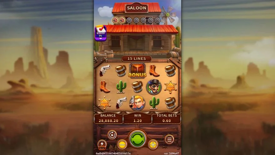 Ảnh màn hình gameplay game COWBOYS (slot FC) chơi tại LC79