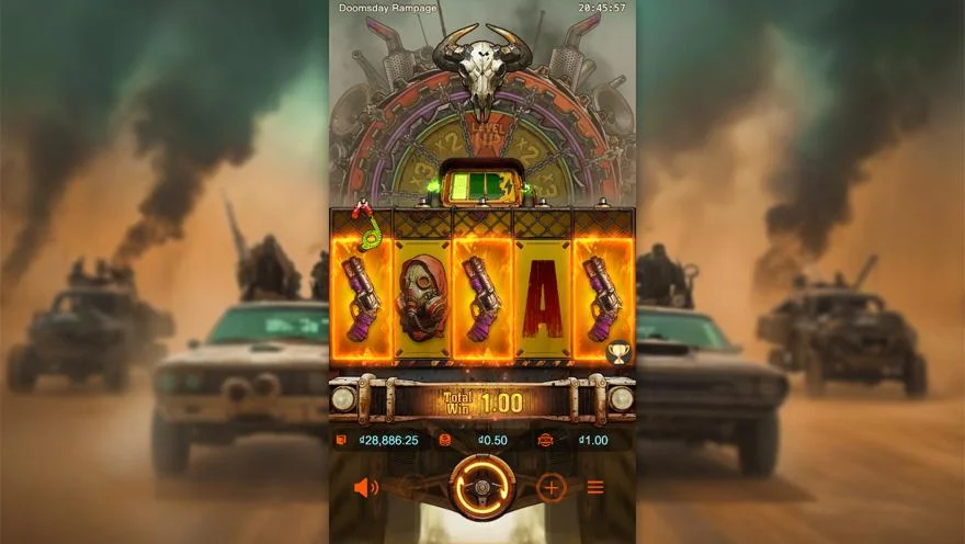 Ảnh màn hình gameplay game Doomsday Rampage (slot PG) chơi tại LC79