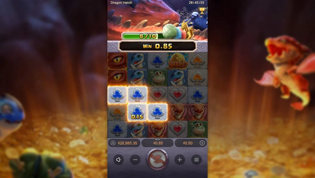Ảnh giao diện chính game Dragon Hatch (slot PG) chơi tại LC79