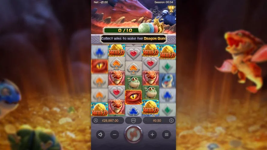 Ảnh màn hình gameplay game Dragon Hatch (slot PG) chơi tại LC79