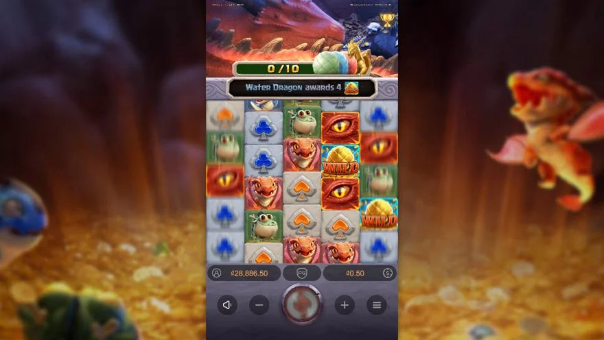 Ảnh bảng biểu tượng & tính năng game Dragon Hatch (slot PG) chơi tại LC79