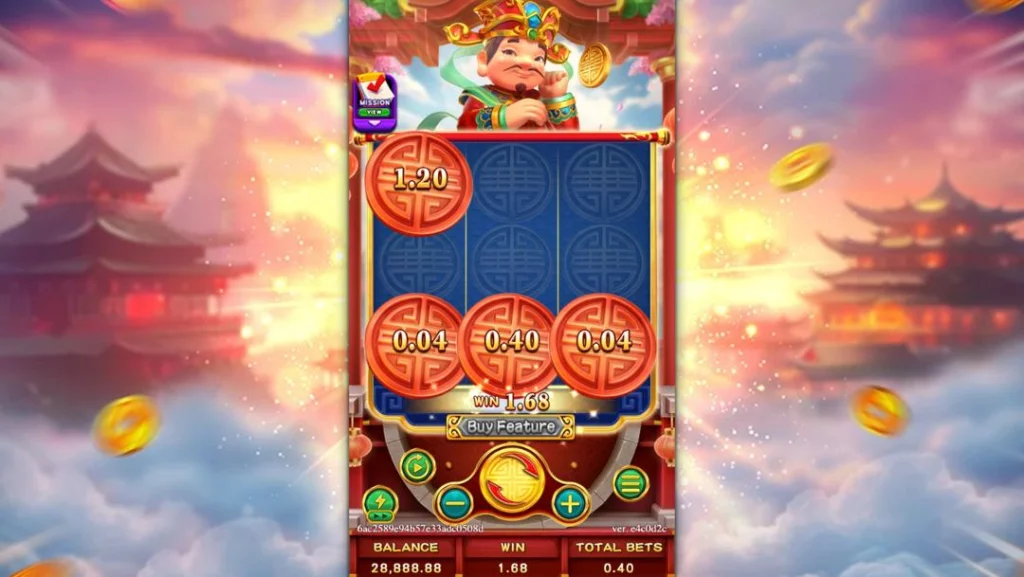 Ảnh giao diện chính game LUCKY FORTUNES 3x3 (slot FC) chơi tại LC79