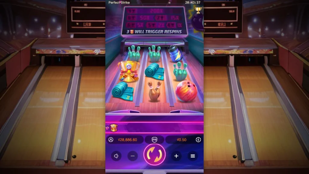 Ảnh giao diện chính game Perfect Strike (slot PG) chơi tại LC79