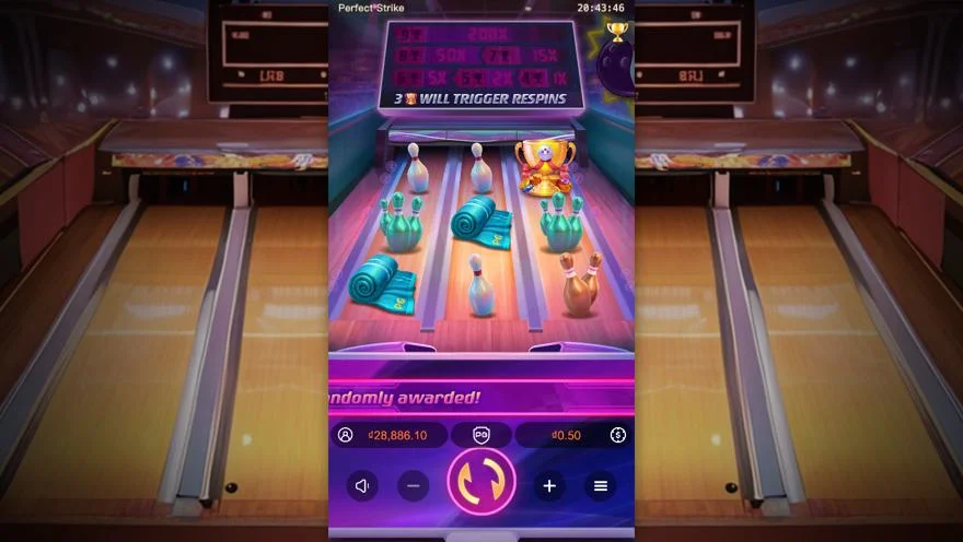 Ảnh màn hình gameplay game Perfect Strike (slot PG) chơi tại LC79