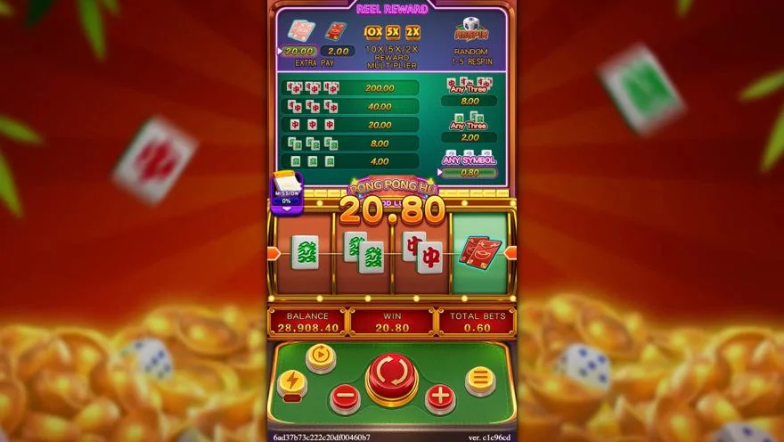 Ảnh bảng biểu tượng & tính năng game PONG PONG HU (slot FC) chơi tại LC79
