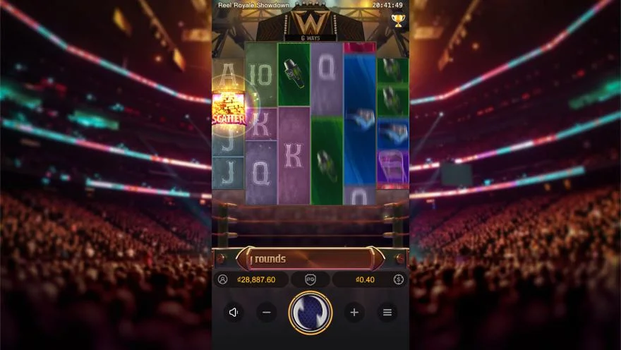 Ảnh bảng biểu tượng & tính năng game Reel Royale Showdown (slot PG) chơi tại LC79