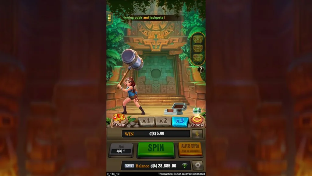 Ảnh giao diện chính game Secret Treasure (slot JILI) chơi tại LC79